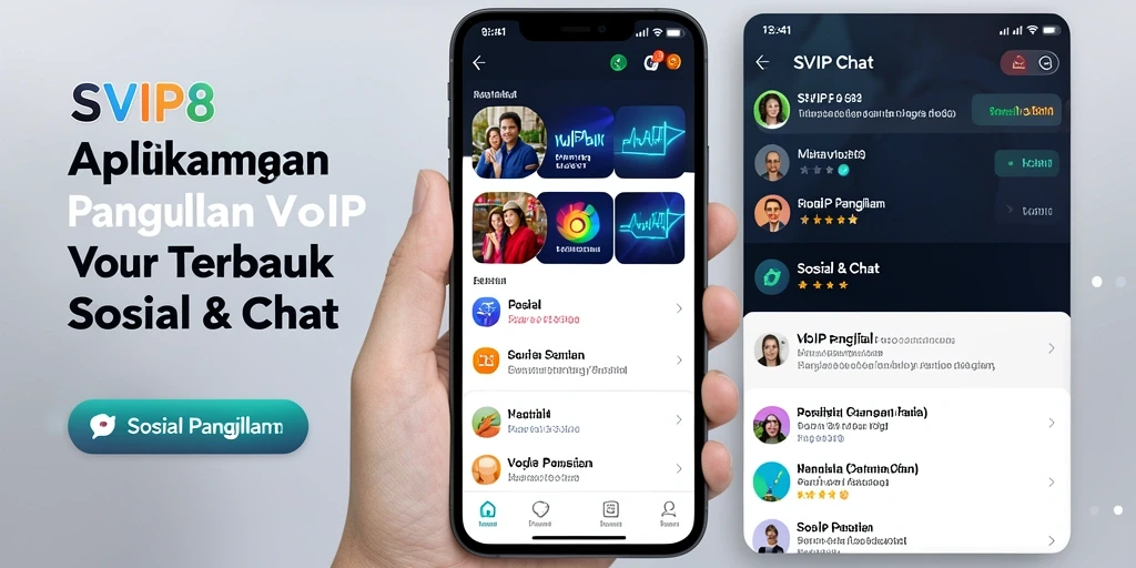 Tampilan antarmuka SVIP8 yang menarik dan mudah digunakan.