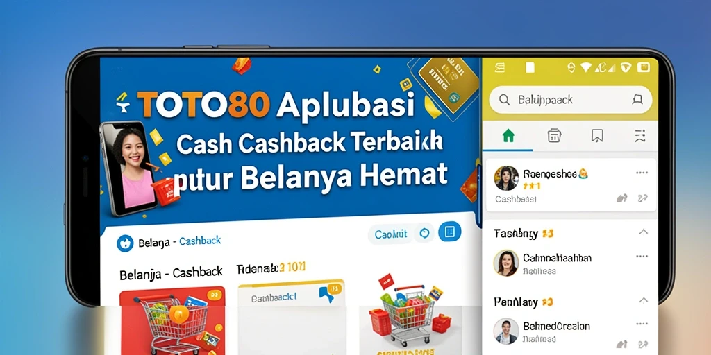 Antarmuka aplikasi TOTO80 dengan fitur cashback yang menarik.